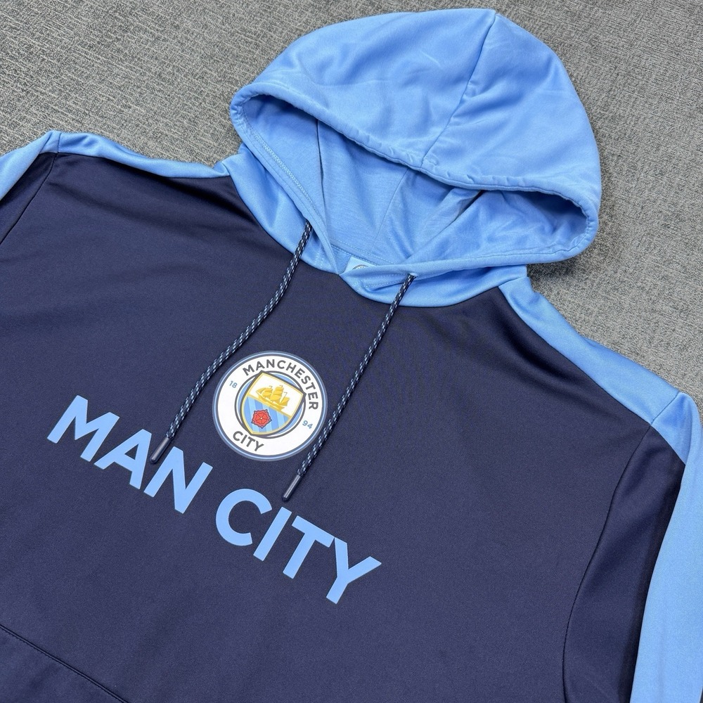 Manchester City Hoodie Mens XL Blue EPL Soccer Official Merchandise‎ Sweatshirt